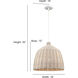 Elise 1 Light 16 inch White Indoor Pendant Ceiling Light